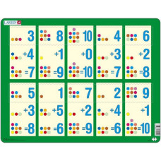 Larsen maxi puzzle 10 db-os Összeadás zöld AR12