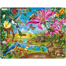 Larsen maxi puzzle 55 db-os Virágok és rovarok (magyar nyelvű) NB4